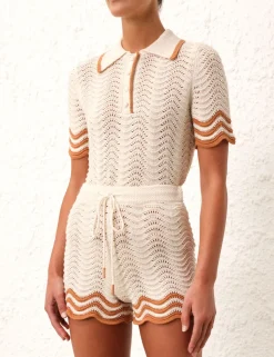 Junie Textured Knit Shorts
