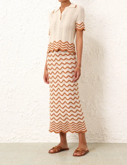 Junie Textured Knit Skirt