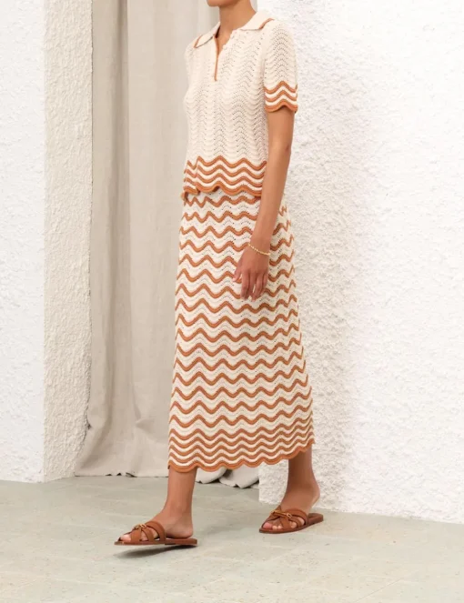 Junie Textured Knit Skirt