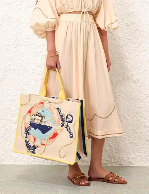 Large Jacquard Tote