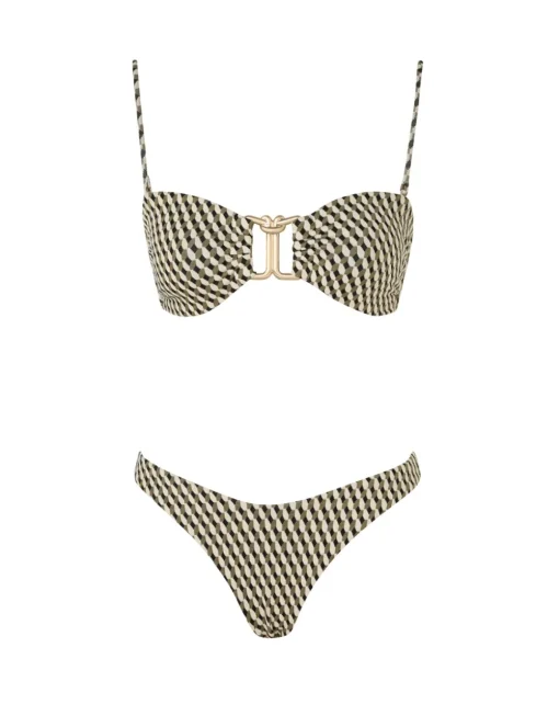 Lexi Textured Knot Trim Bikini