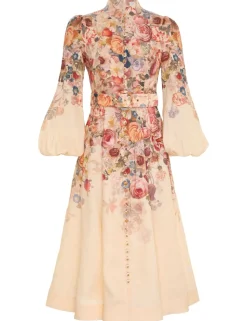 Luminosity Buttoned Midi Dress