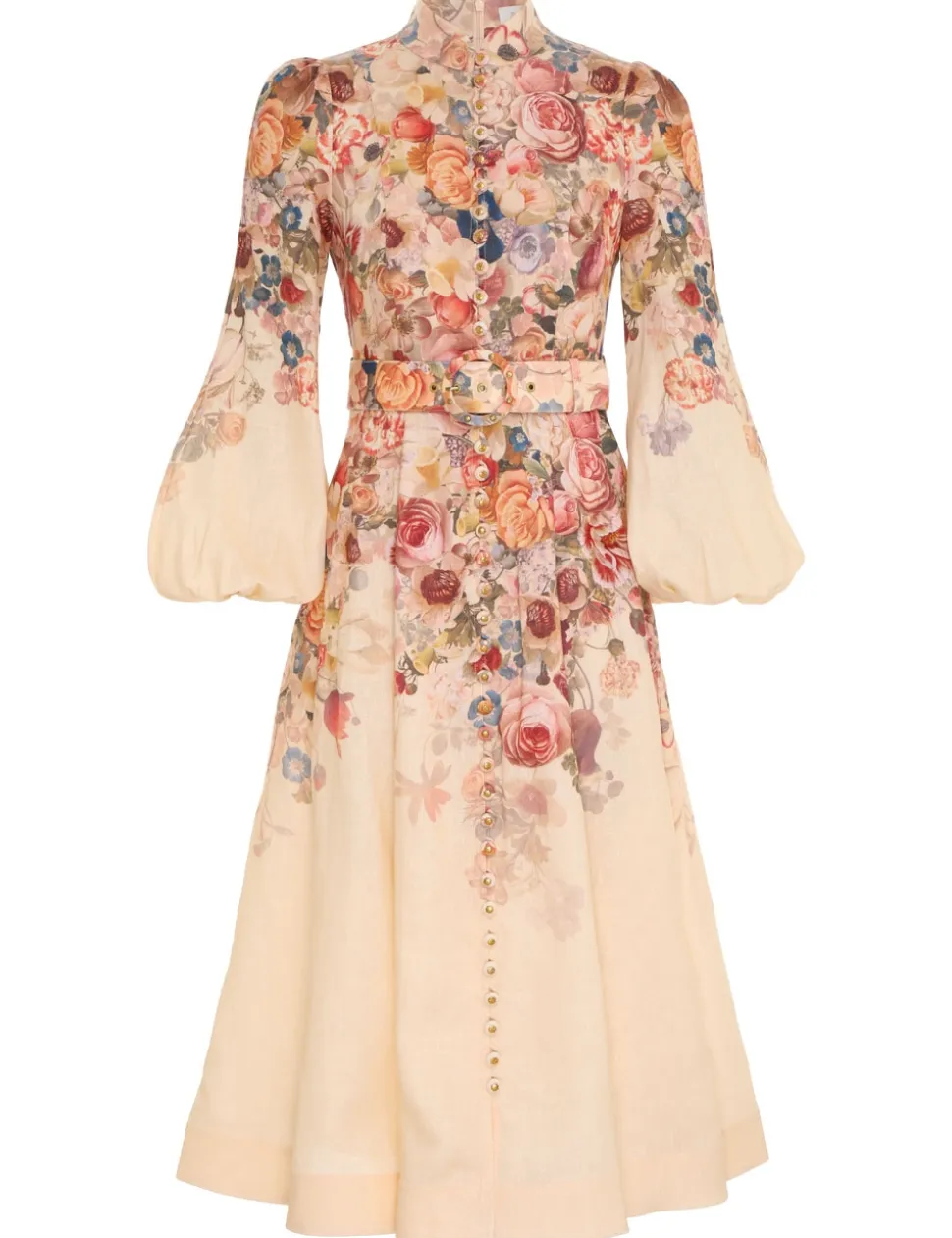 Luminosity Buttoned Midi Dress