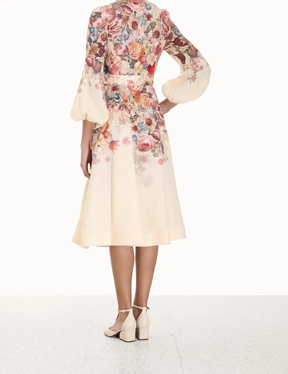 Luminosity Buttoned Midi Dress