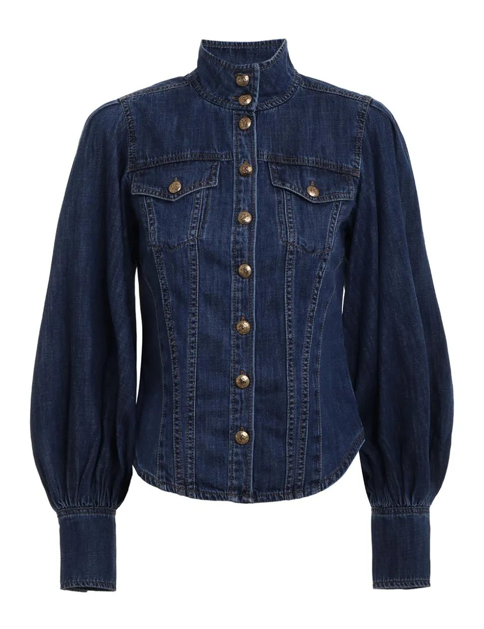 Luminosity Denim Corset Shirt