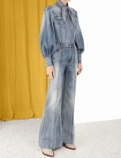 Luminosity Denim Corset Shirt