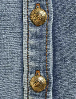 Luminosity Denim Corset Shirt