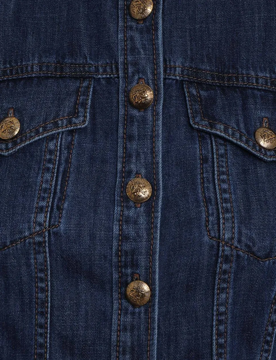 Luminosity Denim Corset Shirt