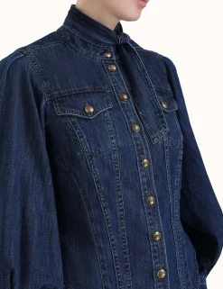 Luminosity Denim Corset Shirt
