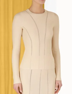 Luminosity Knit Panelled Top