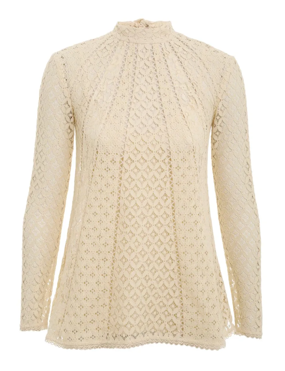 Luminosity Lace Paneled Blouse