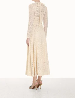 Luminosity Lace Panelled Midi