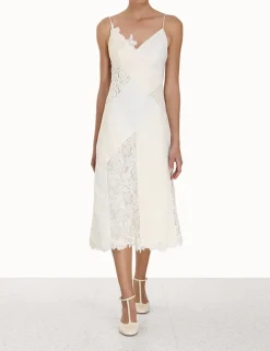 Luminosity Patch Lace Dress