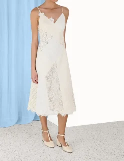 Luminosity Patch Lace Dress