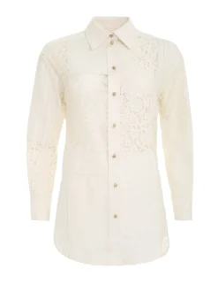Luminosity Patch Lace Shirt