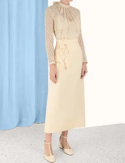 Luminosity Pencil Midi Skirt