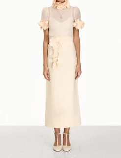 Luminosity Pencil Midi Skirt