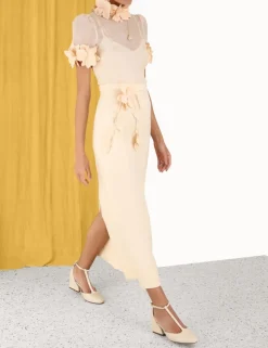 Luminosity Pencil Midi Skirt