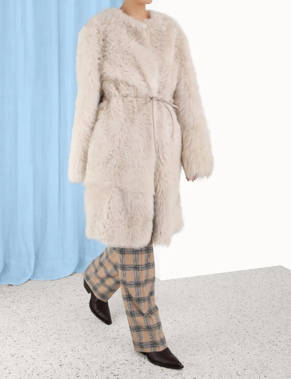 Luminosity Shearling Coat