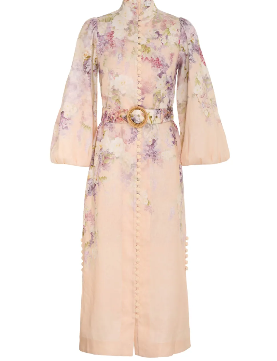 Lyrical Buttoned Midi Dress