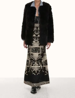 Lyrical Embroidery Maxi Skirt