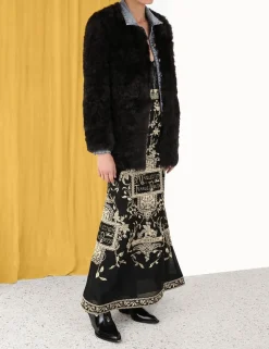 Lyrical Embroidery Maxi Skirt