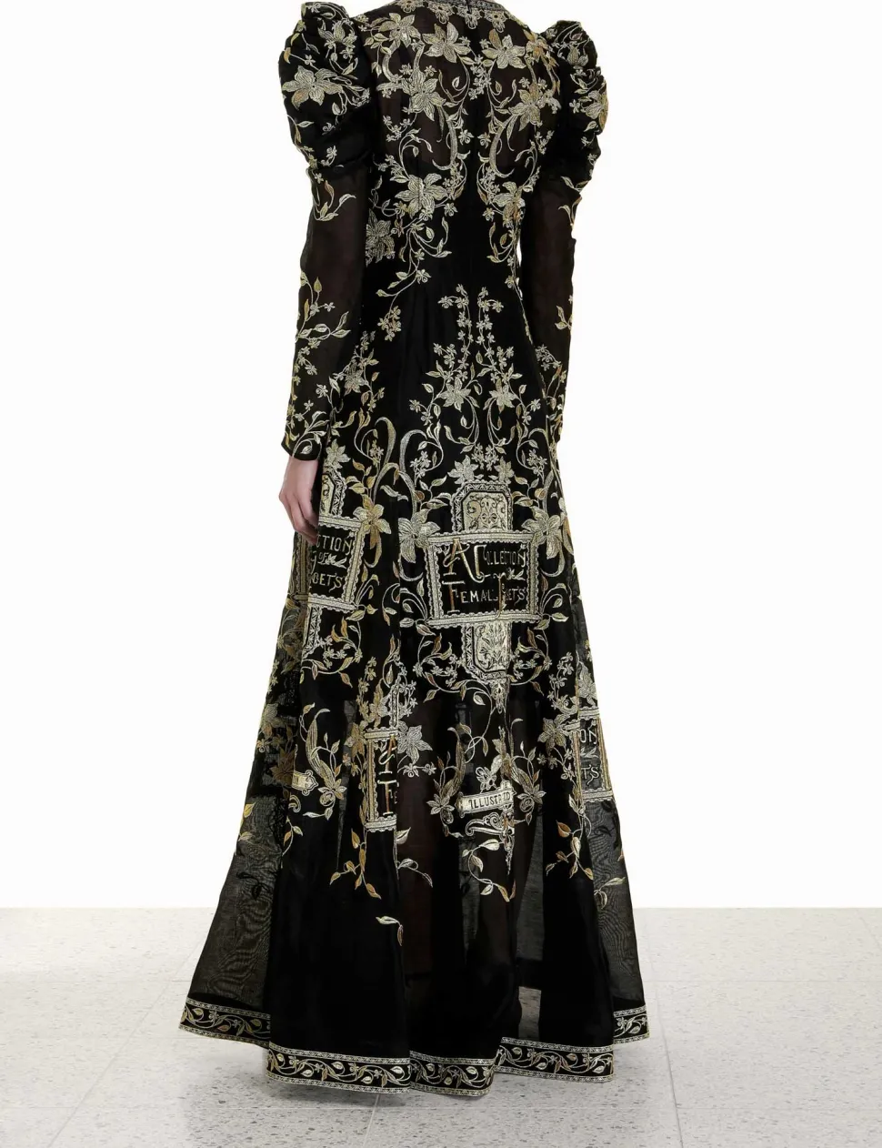 Lyrical Embroidery Midi Dress