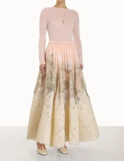 Lyrical Lace Midi Skirt