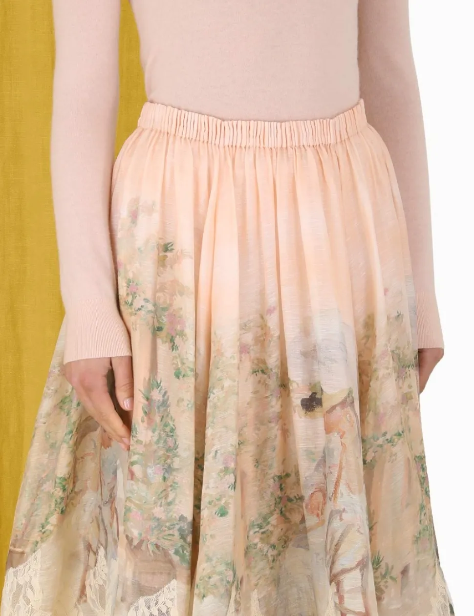 Lyrical Lace Midi Skirt