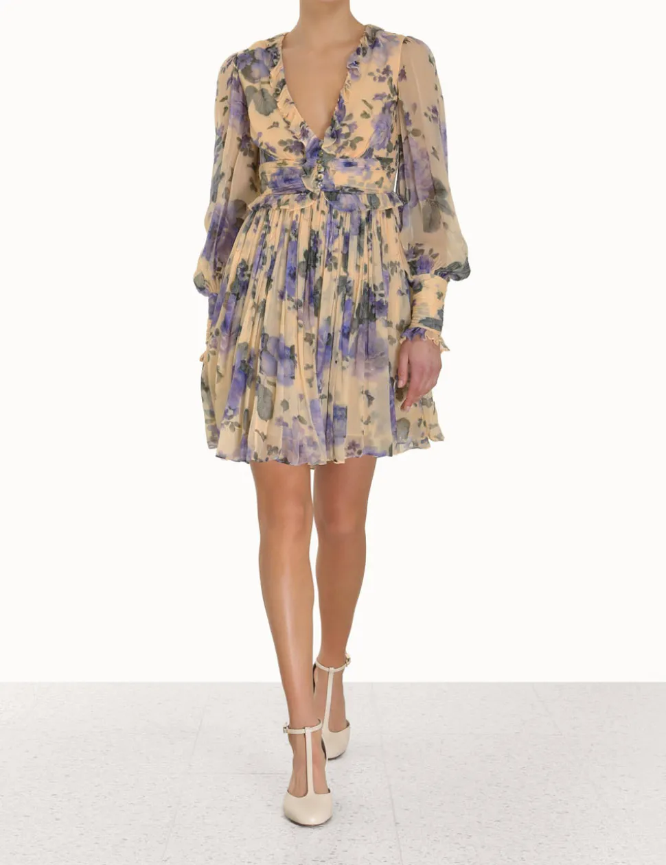 Lyrical Ruffle Mini Dress