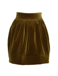 Lyrical Velvet Mini Skirt