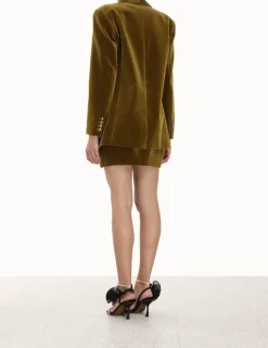 Lyrical Velvet Mini Skirt