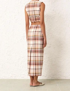 Matchmaker Check Pencil Skirt