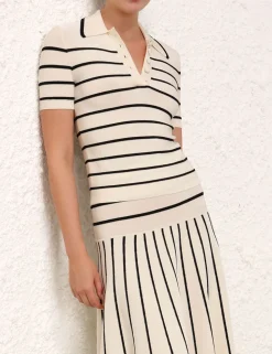 Matchmaker Knit Stripe Polo