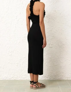Matchmaker Ruffle Neck Midi
