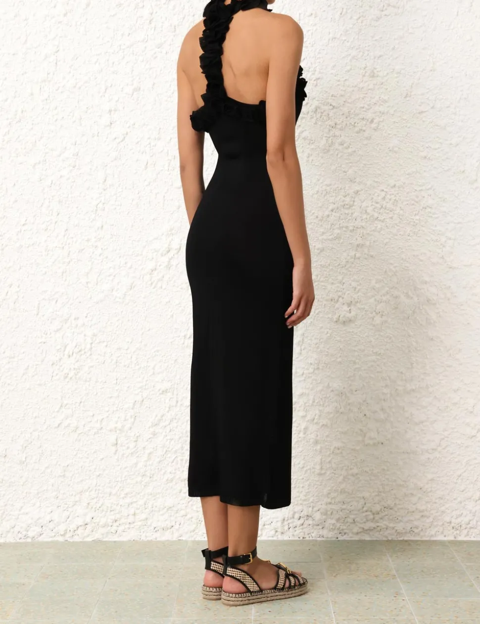 Matchmaker Ruffle Neck Midi