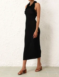 Matchmaker Ruffle Neck Midi