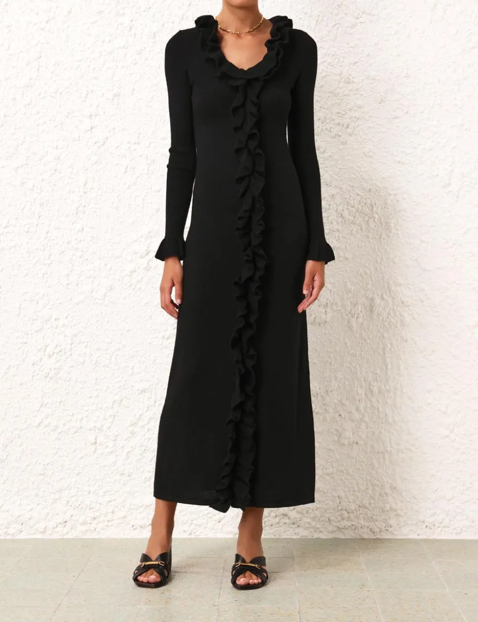 Matchmaker V-Neck Ruffle Dress