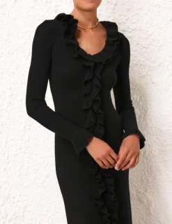 Matchmaker V-Neck Ruffle Dress