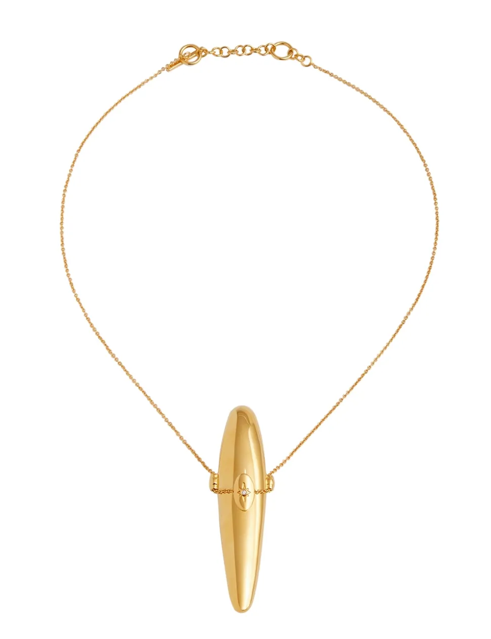 Paint Stroke Locket Necklace