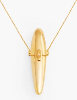 Paint Stroke Locket Necklace