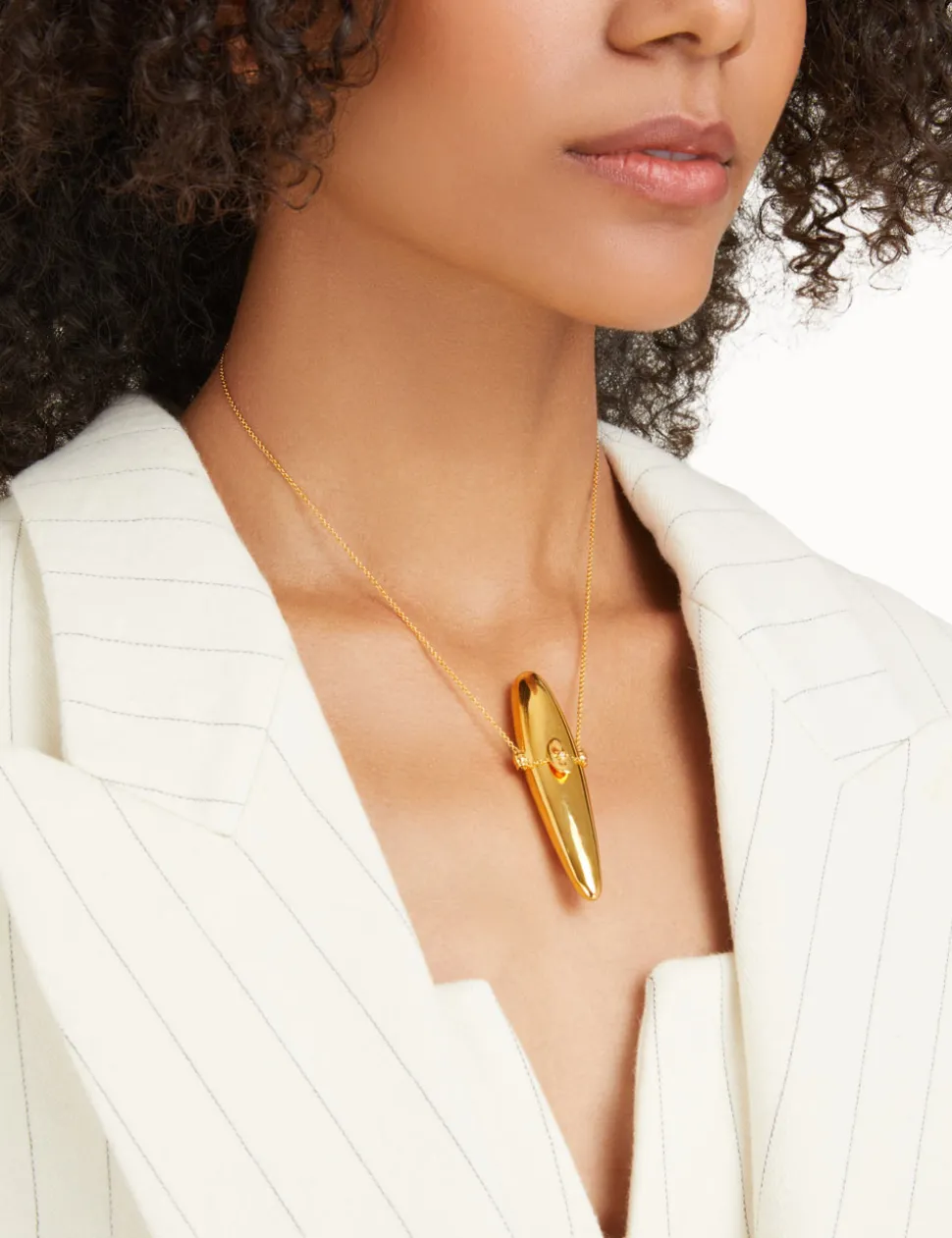 Paint Stroke Locket Necklace