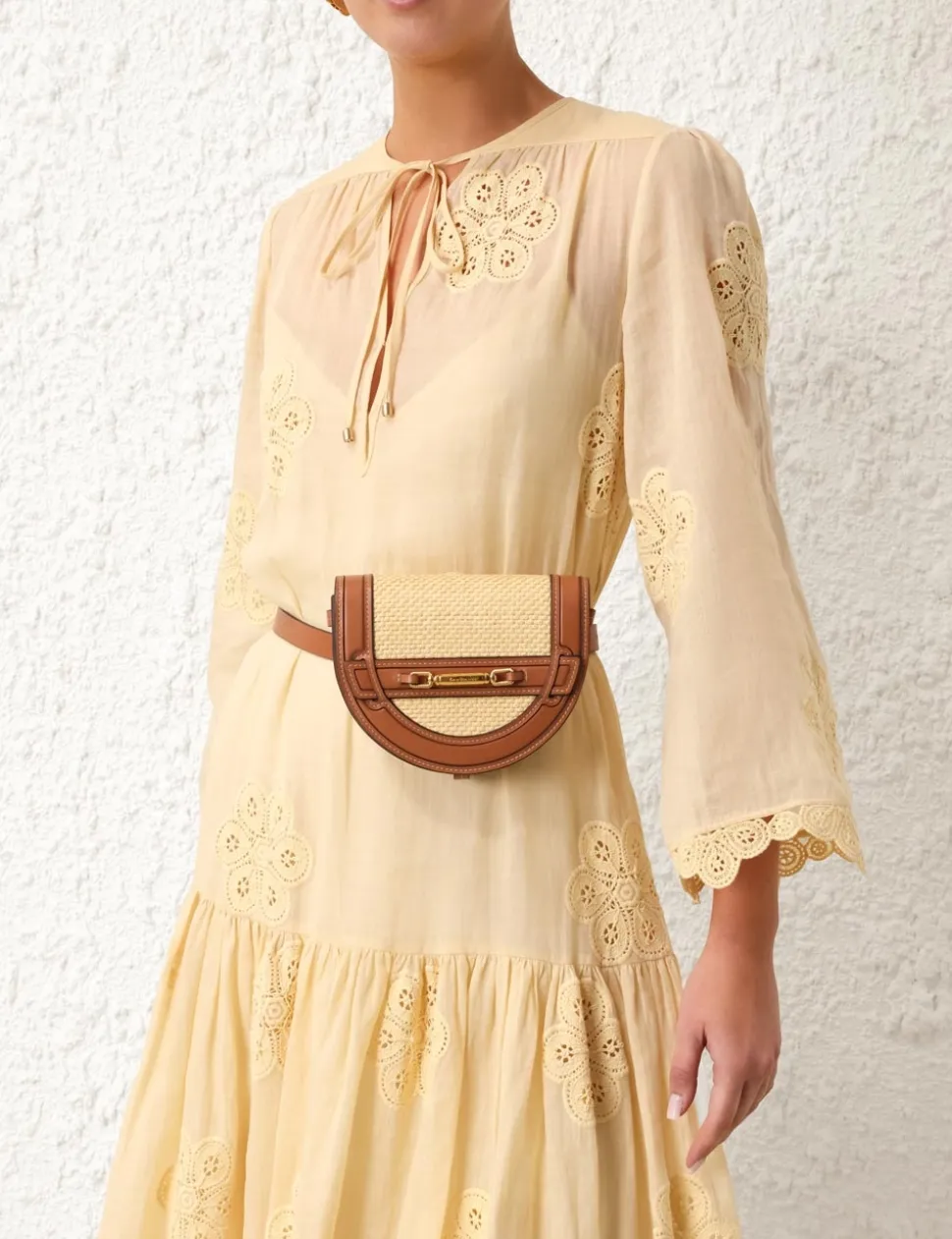 Raffia Convertible Mini Bag