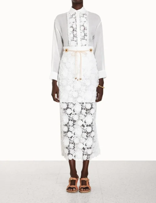 Raie Lace Flower Shirt
