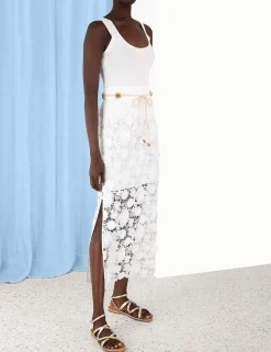 Raie Lace Flower Skirt