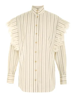 Sensory Lace Stripe Shirt