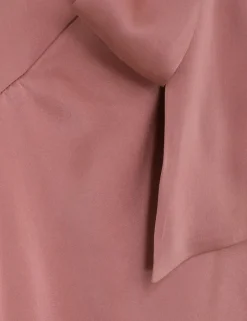 Silk Wrap Mini Dress