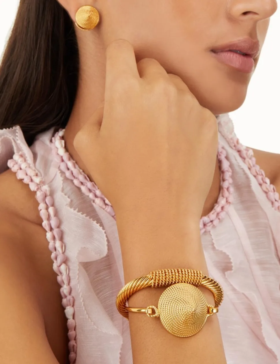 Spiral Rope Cone Earrings