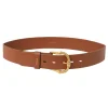Twisted Buckle Leather Belt 40